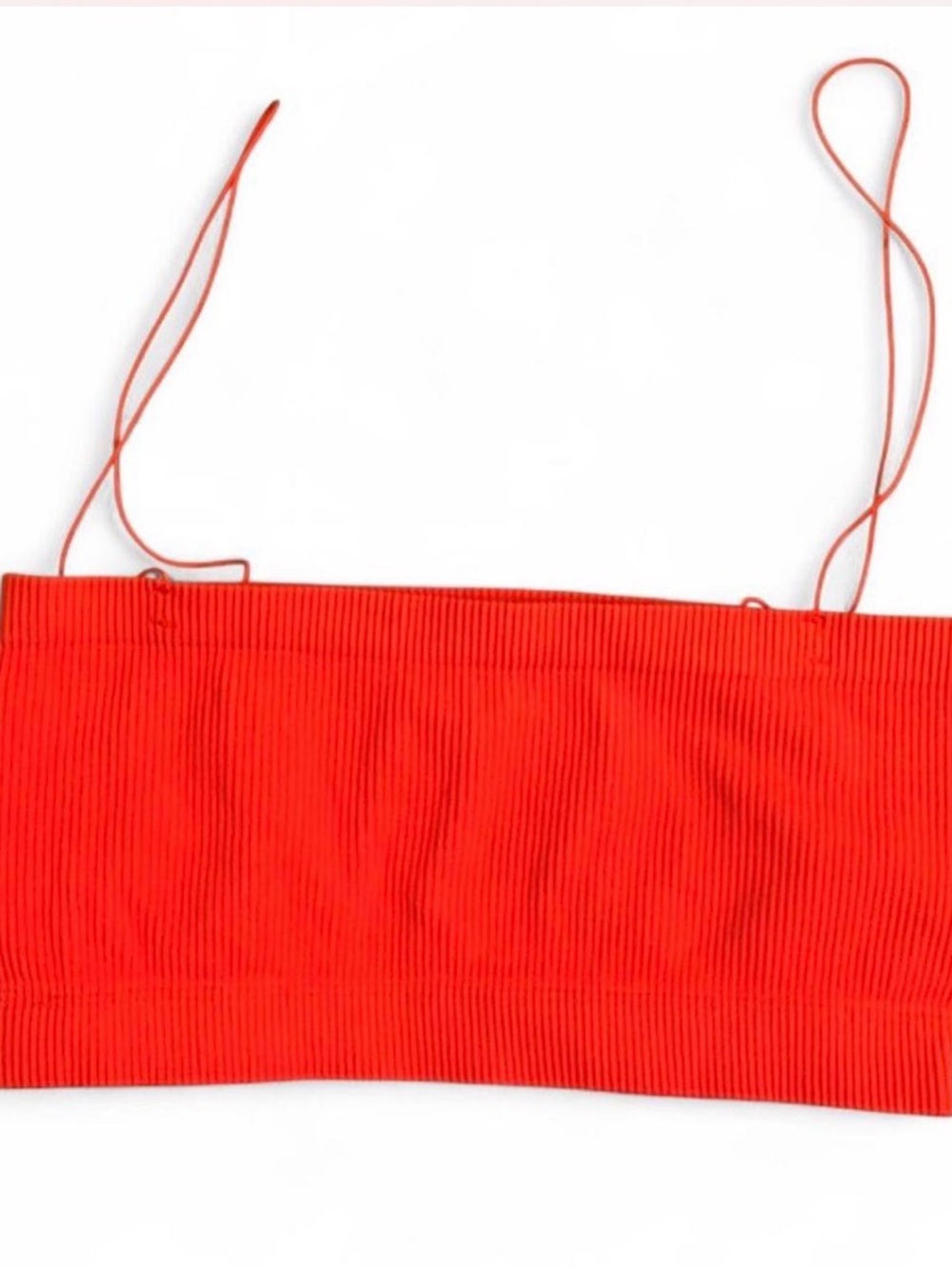 Urban Outfitters Bright Red/Orange Ribbed Crop Top Cami S/P